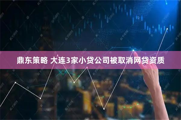 鼎东策略 大连3家小贷公司被取消网贷资质