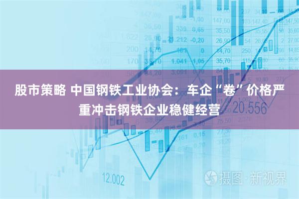 股市策略 中国钢铁工业协会：车企“卷”价格严重冲击钢铁企业稳健经营